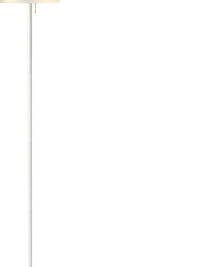 Globe Electric 67526 Dixon 65" 2-Light Floor Lamp, Matte White, Frosted Glass Shade, Vertical Pull-Chain Stepless Dimmer Switch - LeafyLoom