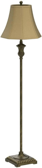 Decor Therapy Alice Traditional Floor Lamp, Antique Gesso 60" x 14" - LeafyLoom