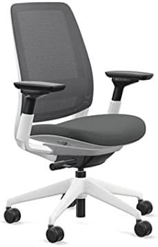 Steelcase Series 2 Office Chair, Seagull Frame, Cogent Connect Licorice, Hard Floor Casters - LeafyLoom