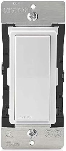 Leviton D215S-1BW Decora Smart Wi-Fi, No Hub Required (2nd Gen) 15A Light Switch Leviton