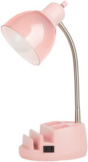 Urban Shop Organizer Task Lamp, Blush - LeafyLoom