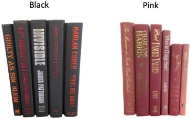 Colored Real Decorative Book Set - Decor Books for Book Shelf Decor, Home Decor for Shelves & Bookcases - Perfect for Book Decor, Decorative Books for Home Decor, & Books for Decor (Black) - LeafyLoom