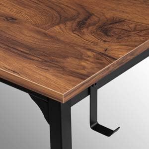 CubiCubi Computer Desk 40 Inch Study Writing Table for Home Office, Modern Simple Style PC Table with Storage Bag, Brown - LeafyLoom