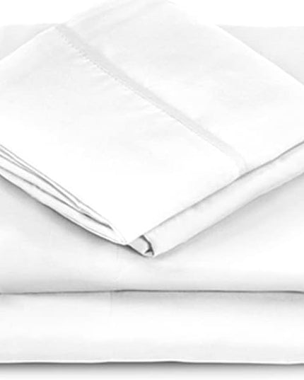 Danjor Linens King Size Sheets Set - 6 Piece Set Including 4 Pillowcases - Deep Pockets - Breathable, Soft Bed Sheets - Wrinkle Free - Machine Washable - White King Bed Sheets - 6 pc - LeafyLoom