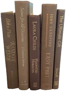 Colored Real Decorative Book Set - Decor Books for Book Shelf Decor, Home Decor for Shelves & Bookcases - Perfect for Book Decor, Decorative Books for Home Decor, & Books for Decor (Brown) - LeafyLoom