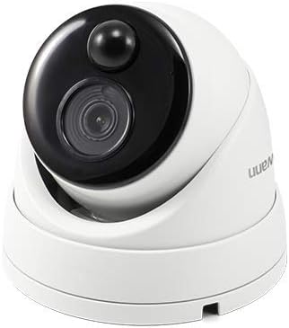 Swann Home Security Camera,PoE Cat5e NVR 4K HD Video, Indoor or Outdoor Wired Surveillance CCTV Dome,Color Night Vision,Heat Motion Detection,Metal Housing,Local Storage SwannUSA