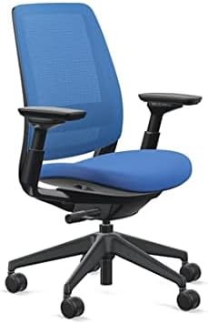 Steelcase Series 2 Office Chair, Graphite Frame, Cogent Connect Royal Blue, Hard Floor Casters - LeafyLoom