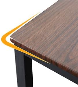 SogesHome Home Kitchen Table Set for 4, Compact Dining Table Chair Set, 4 Pieces Table Chair Bench Set for Small Place, Apartment, Dark Walnut - LeafyLoom