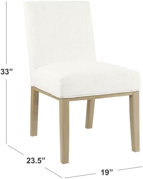 HomePop Kolbe Upholstered Dining Chair - Stain-Resistant Woven (Single Pack) - LeafyLoom