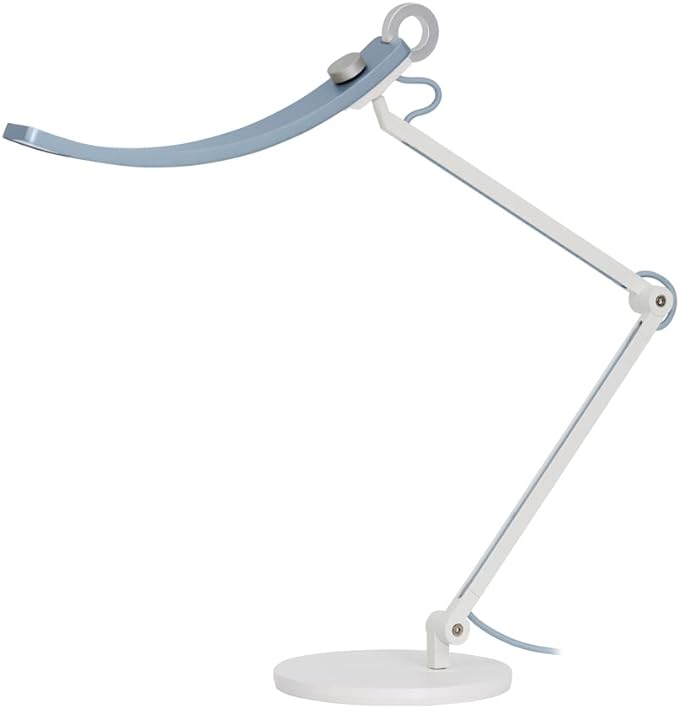 BenQ e-Reading LED Desk Lamp Designed for Monitor Suitable for Designers, Engineers, Architects, Studying, Gaming (Ergonomic, Dimmable, Warm/Cool White) - Matte Blue - LeafyLoom