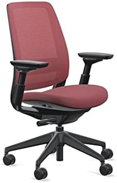Steelcase Series 2 Office Chair, Graphite Frame, Cogent Connect Merlot, Hard Floor Casters - LeafyLoom