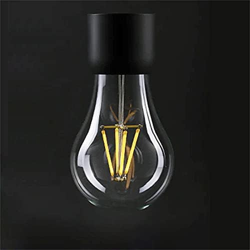 Magnetic Levitating Light Bulb lamp Levitation High Borosilicate Glass Bulb with Light Yellow LED Night Light 1W Floating Lamps Fits for All Bulb Bases in GYC Store - LeafyLoom