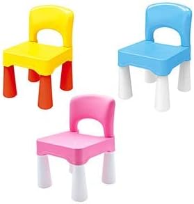 burgkidz Plastic Kids Chair, Durable and Lightweight, 9.3" Height Seat, Indoor or Outdoor Use for Toddlers Boys Girls Aged 3+ (Pink) - LeafyLoom