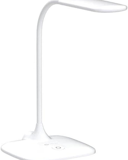 OttLite LED Soft Touch Desk Lamp - 3 Brightness Settings with Energy Efficient Natural Daylight LEDs - Adjustable Flexible Neck & Touch Controls for Tabletops, Home Office, Computer Desk, & Dorms - LeafyLoom