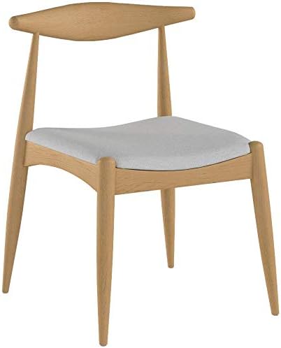 Christopher Knight Home Francie Fabric with Oak Finish Dining Chairs, 2-Pcs Set, Beige - LeafyLoom