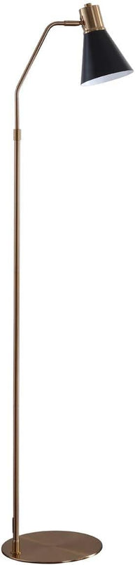 Safavieh FLL4042A Lighting Collection Grania Gold and Black 60-inch Floor Lamp, H - LeafyLoom
