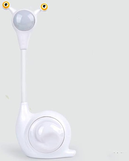Fantasee Snail LED Desk Lamp Nursery Night Light USB Rechargeable Touch Dimmable for Child Kids Students Bedroom Dorm Reading Birthday Party Gift (White Snail) - LeafyLoom