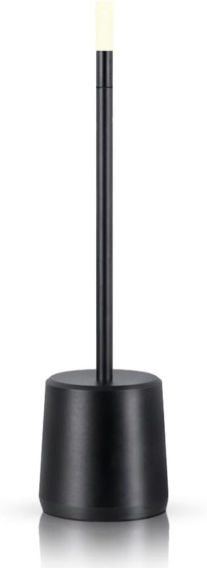 Portable LED Metal Table Lamp - 3 Level Brightness Touch Control Desk Lamps for Bedroom Nightstand,Rechargeable Battery - Ideal Bedside Lamp for Bedroom Nightstand - LeafyLoom