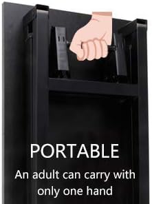 SogesGame 31.5 inches Small Desk Computer Desk for Small Space, Small Folding Table Small Writing Desk Compact Desk Foldable Desk, No Install Needed, Teak Black - LeafyLoom