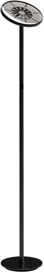 Brightech Sky LED Floor lamp, Torchiere Super Bright Floor Lamp for Living Rooms & Offices - Dimmable, Tall Standing Lamp for Bedroom Reading - Brushed Nickel - LeafyLoom