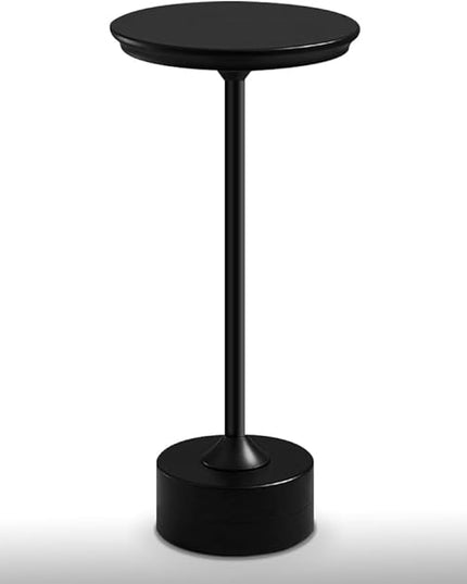 Cordless Metal Desk Lamp, Touch Sensor Control LED Table Lamp,3 Color Stepless Dimmable Battery Powered Lamp,Night Light for Kids Nursery,Bedroom/Desk/Cafe (Black) - LeafyLoom