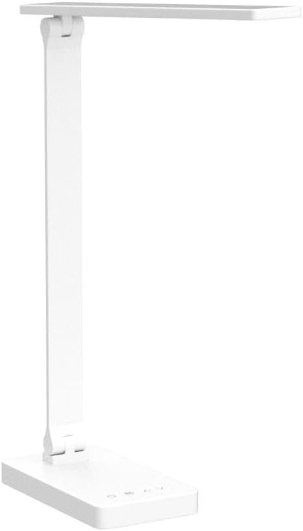 Lepro LED Desk Lamp, Metal Desk Light 9.5W 800lm, Dimmable Home Office Desktop Task Lamp Touch Control, 5 Color Modes 5 Brightness Level for Task, Reading, Crafting, Sewing, Puzzle, Nail Lamp, White - LeafyLoom