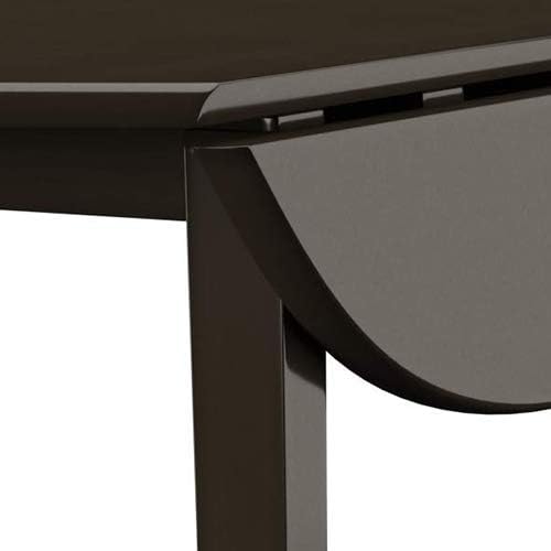 Signature Design by Ashley Hammis Round Dining Room Drop Leaf Table, Dark Brown - LeafyLoom