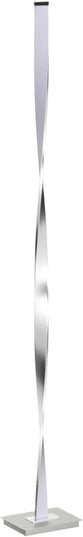 Brightech Helix LED Bright Floor Lamp for Living Rooms & Bedrooms, 48" Tall Pole Lamp, Dimmable Standing Lamp - Platinum Silver - LeafyLoom