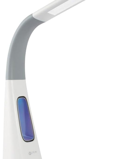 OttLite Cool Breeze LED Lamp with Bladeless Fan - 3 Speed Options & 5 Brightness Settings with Energy Efficient Natural Daylight LEDs - Desktop, Table or Nightstand Lamp for Studying or Reading - LeafyLoom