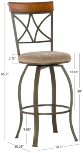 Powell 3-Pc. Hamilton Pub Set, Medium Cherry - LeafyLoom