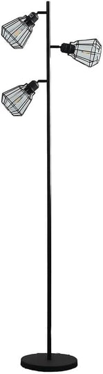 NicBex Floor Lamp,Modern Home Decor Floor Lamp with Adjustable Cage Shade and Step-On Switch,Standing Lamp Tall Lamp,Floor Lamps for Living Room,Bedroom and Office,Reading Light,Easy Assembly,Black - LeafyLoom