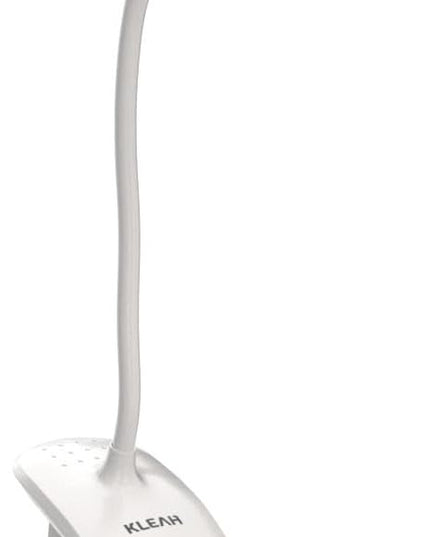 Clip on Light for Bed & Desk, Reading in Bed, Dorm, Flexible Gooseneck, Battery Operated Rechargeable Clamp Lamp for Headboard, Eye-Caring LED Light with 3 Brightness Modes - LeafyLoom