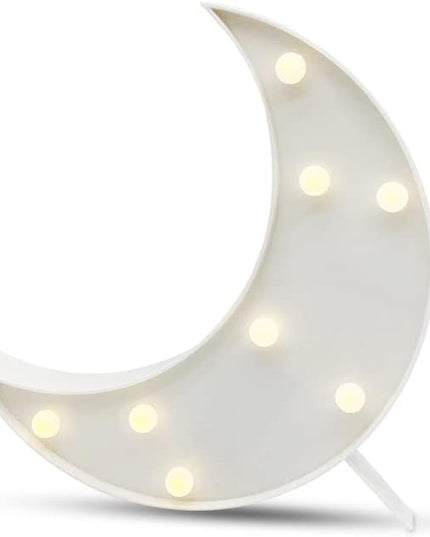 Decorative LED Crescent Moon Night Light Can Be Hung On The Wall Children’S Room Room Light, Suitable for Birthday Parties, Holiday Decorations, Baby Room Decoration. (White Moon) - LeafyLoom