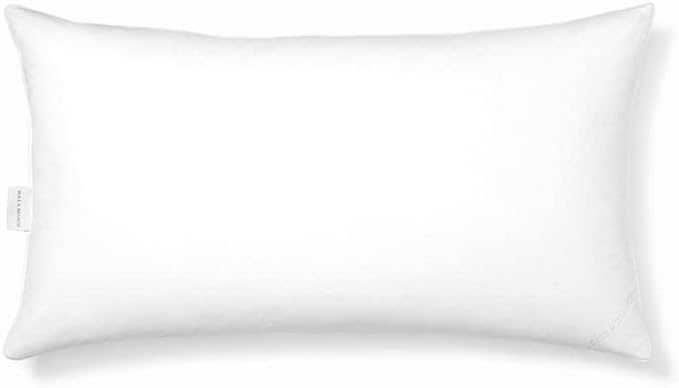 BOLL & BRANCH Down Alternative Pillow – Luxury 100% Organic Cotton Shell – Hypoallergenic Fiber Bedding – Allergy-Friendly Comfort and Superior Head Support – Medium, King - LeafyLoom