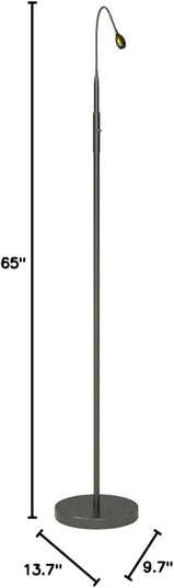 402071-39 FOCUS Adjustable Beam LED Floor Lamp, Aluminum, Gold - LeafyLoom