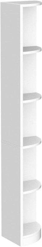 YITAHOME 5-Tier Corner Shelf, 70.8" Tall Modern Free Standing Corner Bookshelf, 5 Shelf Display Corner Bookcase and Bookshelves,Wooden Open Storage Book Shelves for Living Room, Home Office, White - LeafyLoom