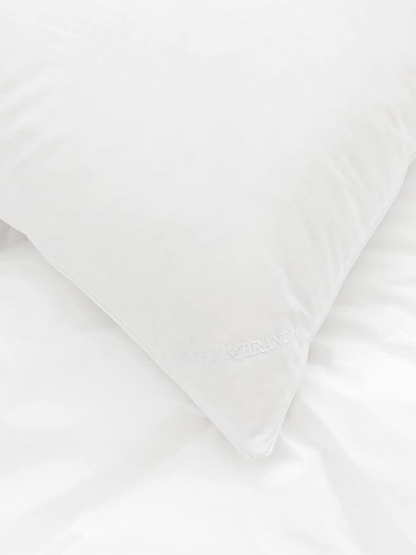 BOLL & BRANCH Down Alternative Pillow – Luxury 100% Organic Cotton Shell – Hypoallergenic Fiber Bedding – Allergy-Friendly Comfort and Superior Head Support – Firm, Standard - LeafyLoom