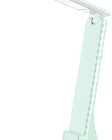 LED Desk Lamp (Green), Cordless Lamp with 3 Lighting Modes, Rechargeable Reading Lamp with Adjustable Arm, Foldable Eye Caring Table Light for Home Office Study - LeafyLoom
