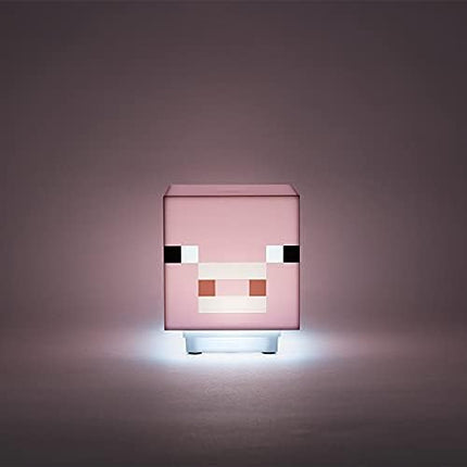 Paladone Minecraft Pig Light with Sound, Handheld Night Light & Fun Minecraft Toy for Kids, Minecraft Room Decor - LeafyLoom