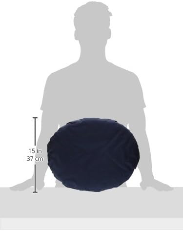 DMI 16-inch Convoluted Molded Foam Ring Donut Pillow Seat Cushion for Hemorrhoids, Back Pain, Tailbone Relief Cushion, Navy - LeafyLoom