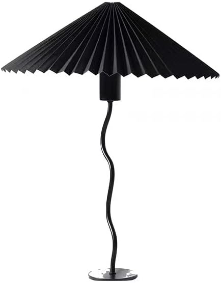 Pleated Floor Lamp, 3 Color Dimmable Floor Lamp, Retro Bedside Atmosphere Table Lamp for Bedroom, Living Room, Office ( Color : 3# , Size : Small ) - LeafyLoom
