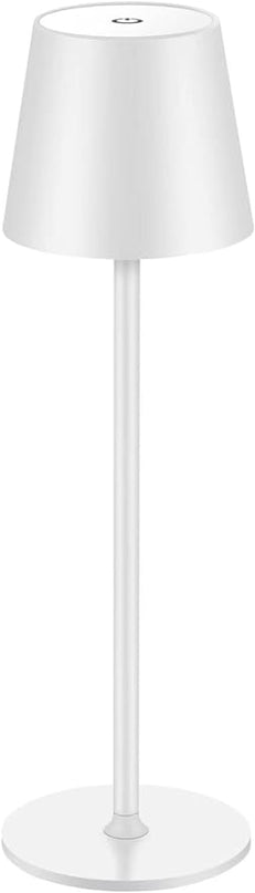 BGFHome Cordless Table Lamp LED Desk Lamp,5000mAh Rechargeable Touch Night Light Lamp,Wireless Minimalist Design for Restaurant/Bedroom/Bars/Outdoor Party/Camping/Coffee Shop(White) - LeafyLoom