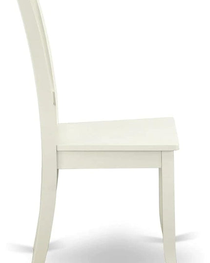 East West Furniture MZDA3-LWH-W Monza 3 Piece Room Furniture Set Contains a Rectangle Kitchen Table with Dropleaf and 2 Dining Chairs, 36x54 Inch - LeafyLoom