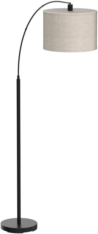 Luvkczc Arc Floor Lamps for Living Room, Tall Reading Lamps with Dimmable Switch, Modern Floor Lamp with Adjustable Hanging Shade for Bedroom, 8W LED Bulb Include - LeafyLoom