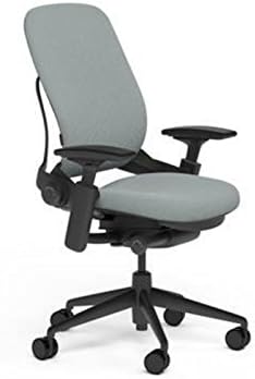 Steelcase Leap Office Chair, Black Frame and Buzz2 Alpine Fabric - LeafyLoom