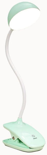 Clip Book Lamp, Foldable Eye Caring Rechargeable Reading Light, Suitable for Reading, Working & Studying (Green) - LeafyLoom