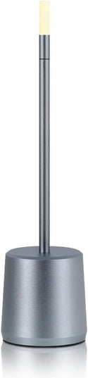 Portable LED Metal Table Lamp - 3 Level Brightness Touch Control Desk Lamps for Bedroom Nightstand,Rechargeable Battery - Ideal Bedside Lamp for Bedroom Nightstand - LeafyLoom