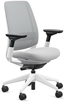 Steelcase Series 2 Office Chair, Seagull Frame, Cogent Connect Nickel - LeafyLoom