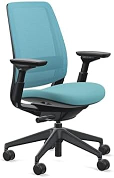 Steelcase Series 2 Office Chair, Graphite Frame, Cogent Connect Lagoon - LeafyLoom