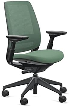 Steelcase Series 2 Office Chair, Graphite Frame, Cogent Connect Jungle, Hard Floor Casters - LeafyLoom